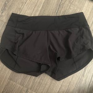 Lululemon Black Speed Up Short Size 4